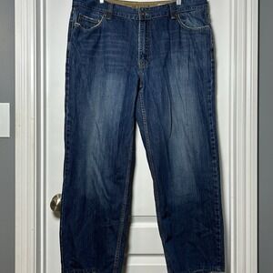 Plugg Vintage Y2K Mid Wash Blue‎ Relaxed Straight Leg Jeans Streetwear Style